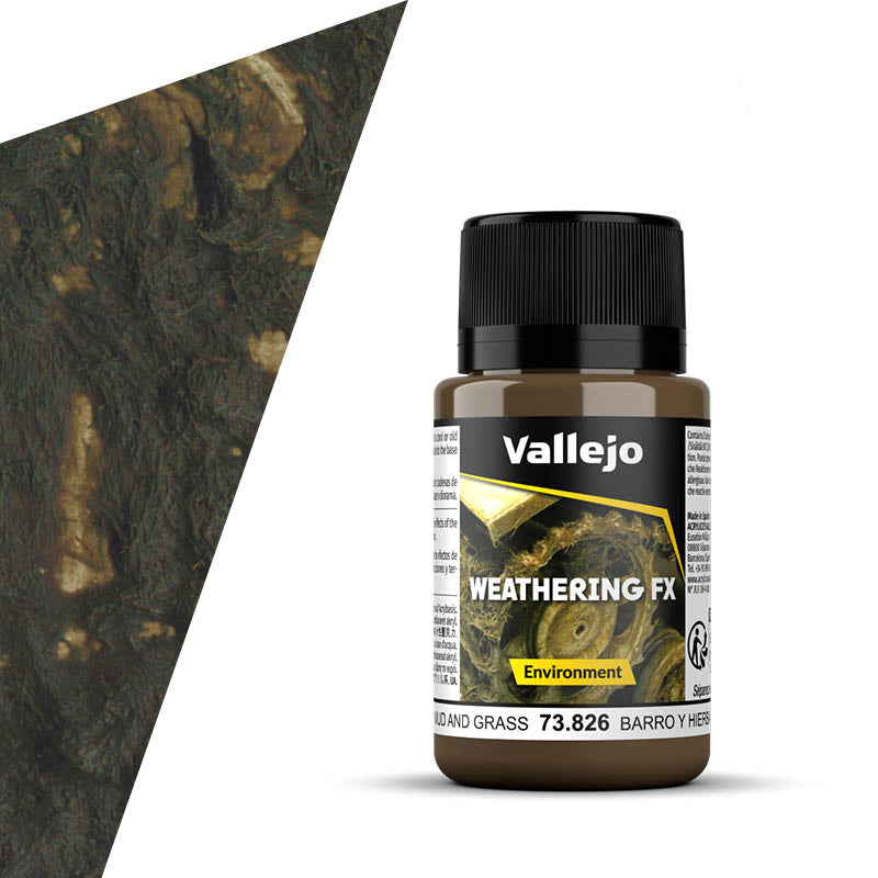 73.826 Vallejo Weathering Effects - Mud and Grass Effect - 40 ML