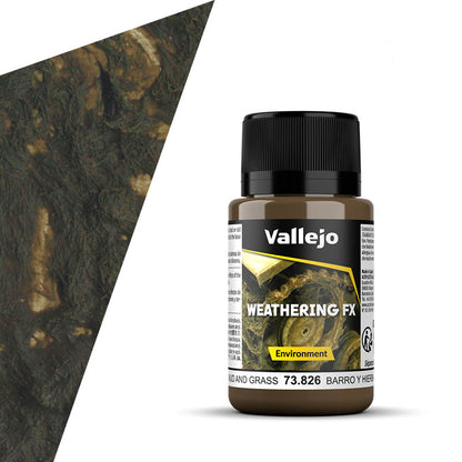 73.826 Vallejo Weathering Effects - Mud and Grass Effect - 40 ML
