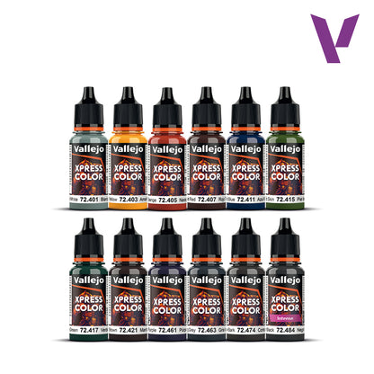 72.209 Vallejo Xpress Colour - Starter Set (12 x 18 ML) - 1 Figure