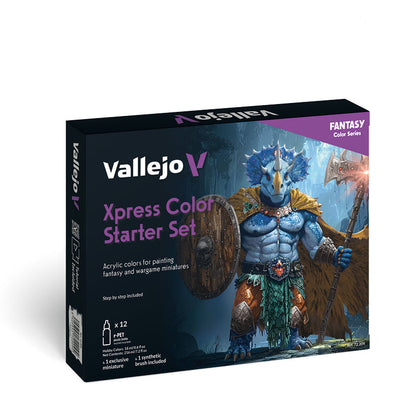 72.209 Vallejo Xpress Colour - Starter Set (12 x 18 ML) - 1 Figure