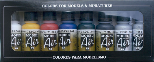 71.174 Vallejo Model Air Set - Basic Colours 71174