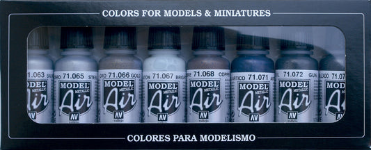 71.176 Vallejo Model Air Set - Metallic Colours 71176