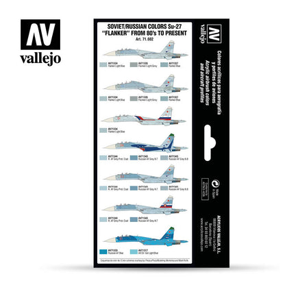 71.602 Vallejo Model Air Set - Soviet/Russian colors Su-27 “Flanker” from 80’s to present 71602