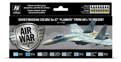 71.602 Vallejo Model Air Set - Soviet/Russian colors Su-27 “Flanker” from 80’s to present 71602