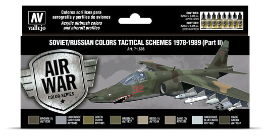 71.608 Vallejo Model Air Set - Soviet/Russian colors Tactical Schemes 1978-1989 (Part II) 71608