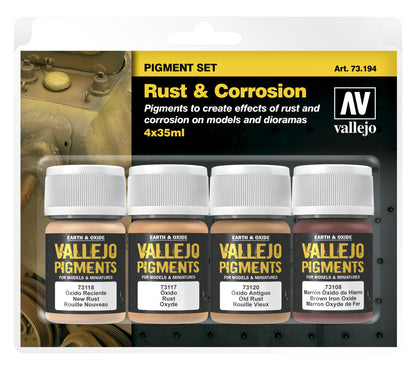 Vallejo Pigments Set - Rust & Corrosion 73194