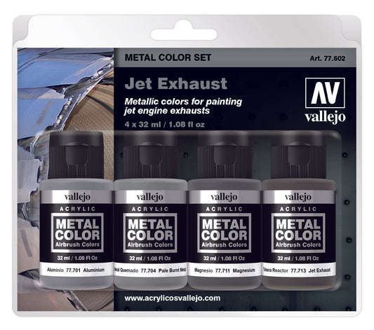 Vallejo Metal Colour Set - 77.602 Jet Exhaust
