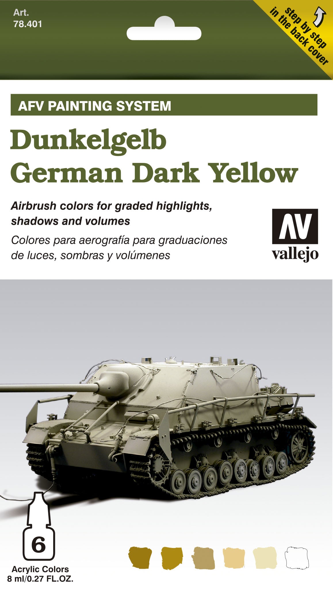 Vallejo AFV Armour Set Dunkelgelb German Dark Yellow 78401