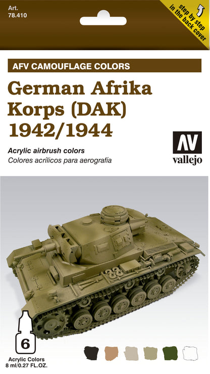Vallejo AFV Armour Set German Afrika Korps (DAK) 1942-1944 78410