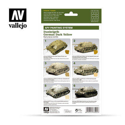 Vallejo AFV Armour Set Dunkelgelb German Dark Yellow 78401