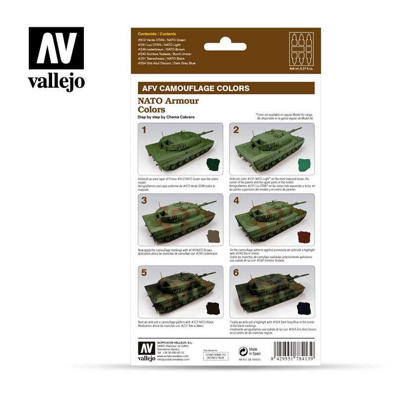 Vallejo AFV Armour Set NATO Armour Colors 78413