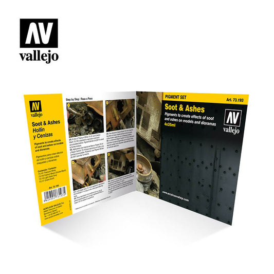 Vallejo Pigment Set - Soot & Ashes 73193